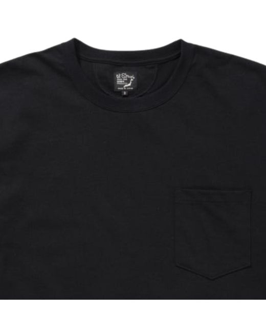 Orslow Black Pocket T-Shirt for men
