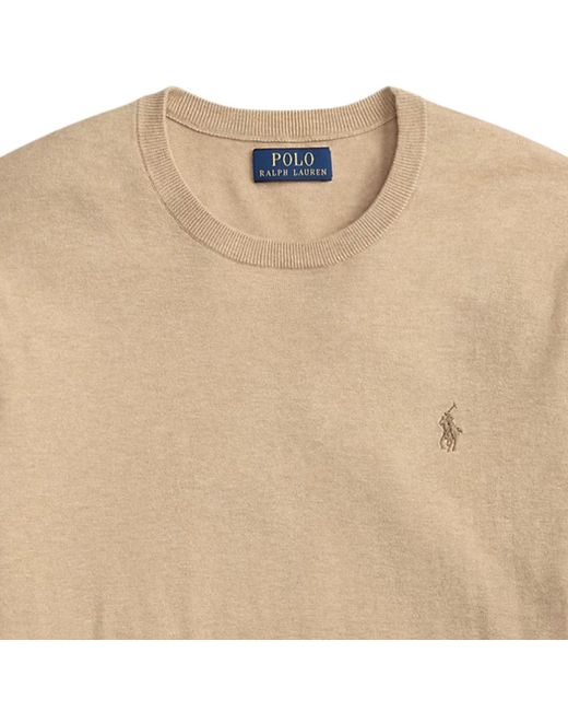Polo Ralph Lauren Natural Crewneck Short-Sleeve Knit for men