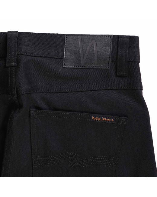 Nudie Jeans Blue Lean Dean Dry Selvage Jeans for men