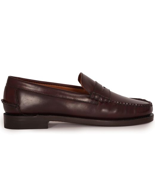 Sebago Brown X Stuarts Dan Cordovan Penny Loafer for men