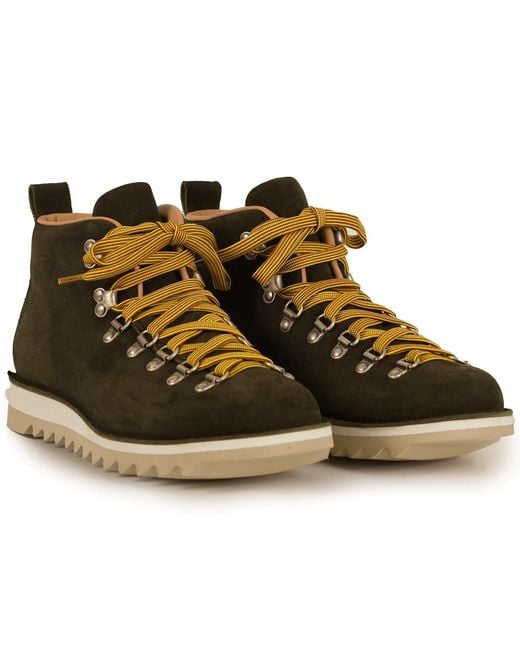 Fracap Brown M120 Suede Boots for men