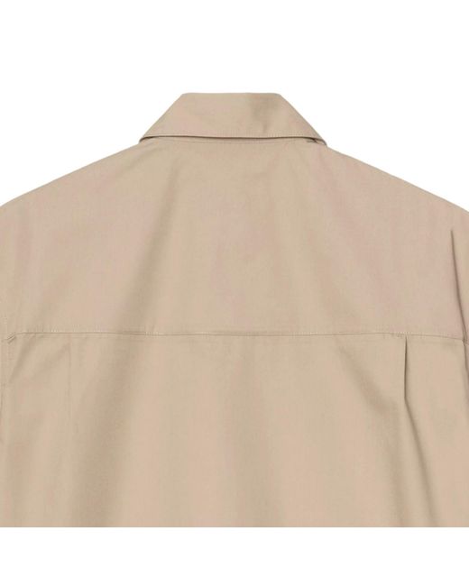 Carhartt Natural Short Sleeve Postal Zip Shirt for men