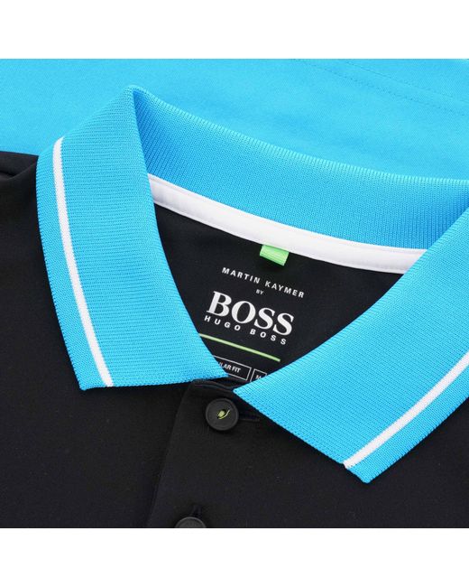 BOSS by HUGO BOSS Martin Kaymer Paddy Polo Shirt - Blue in Black for Men |  Lyst Australia