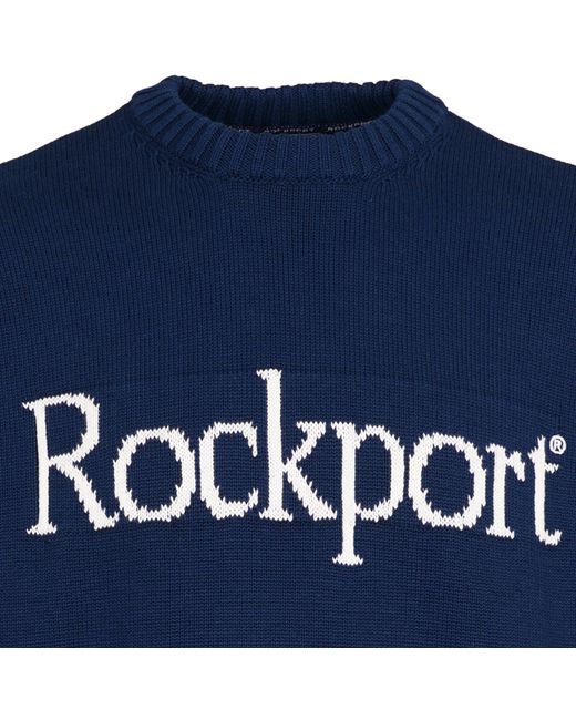 Rockport Archive Blue Knitwear Crew Sweater for men