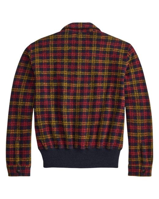 RRL Brown Wool-Blend Flight Jacket for men