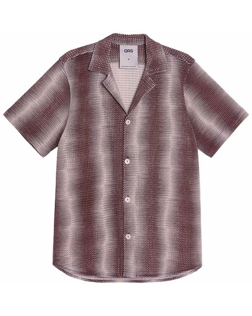 Oas Purple Cuba Net Shirt for men