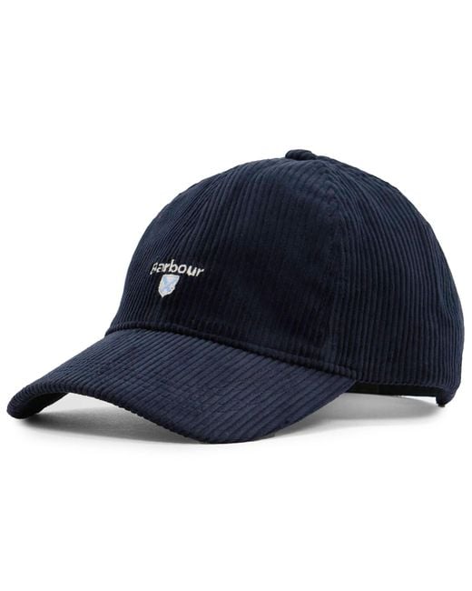 Barbour Blue Preston Cord Cap for men