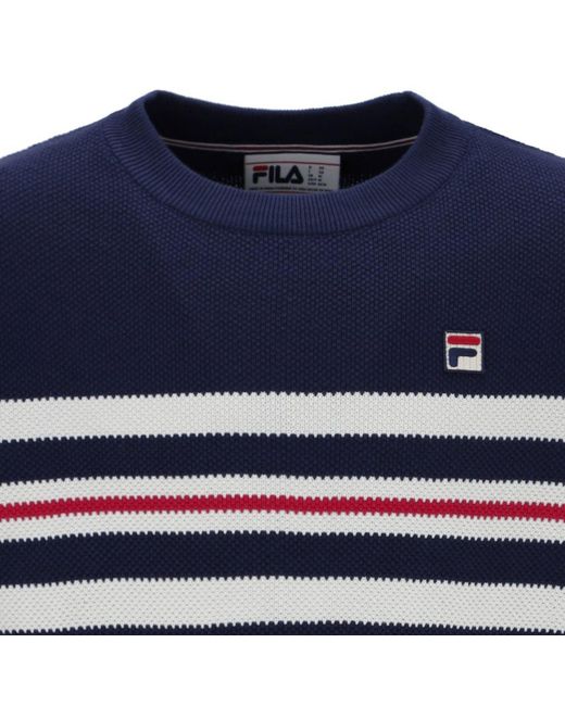 Fila Blue Gerardo Knitted T-Shirt for men