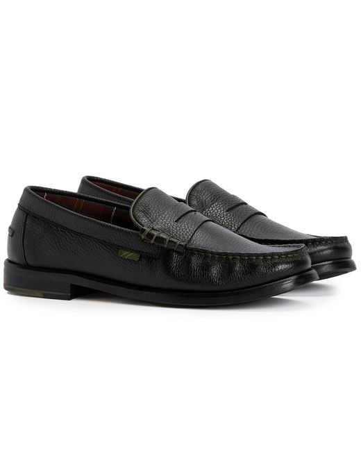 Barbour Black Linford Loafer for men