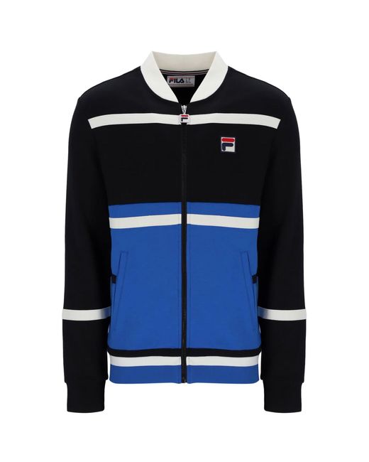 Fila Black Stefan Archive Cut And Sew Track Jacket for men