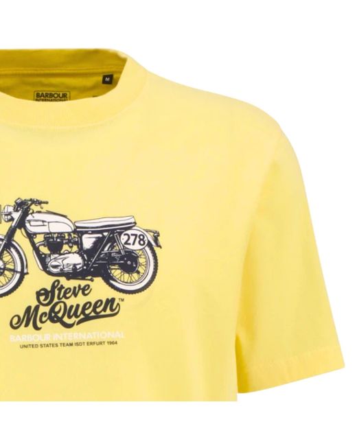 Barbour Yellow Cerney T-Shirt for men