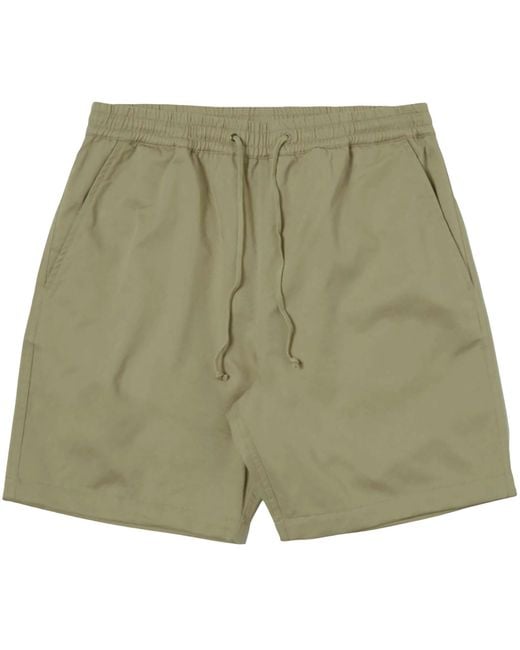 Universal Works Green Beach Shorts for men