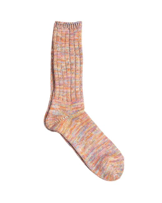 Anonymous Ism Brown 5 Colour Mix Crew Socks for men