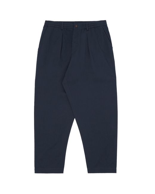 Universal Works Blue Pleated Track Pants for men