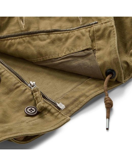 RRL Green Corduroy-Collar Cotton Deck Jacket for men
