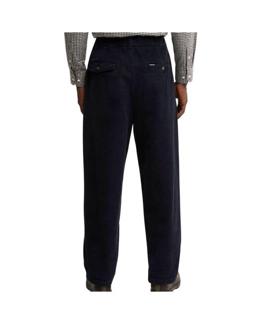 Barbour Blue Stretch Cord Relaxed Fit Trouser for men