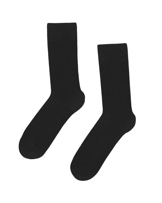 COLORFUL STANDARD Black Classic Organic Sock for men