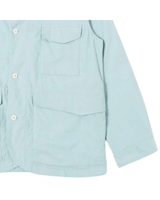 Universal Works Blue Fine Cord Duty Jacket for men