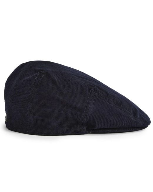 Barbour Blue Bayfield Flat Cap for men