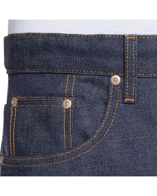 Naked & Famous Blue Weird Guy Dirty Fade Denim Jeans for men
