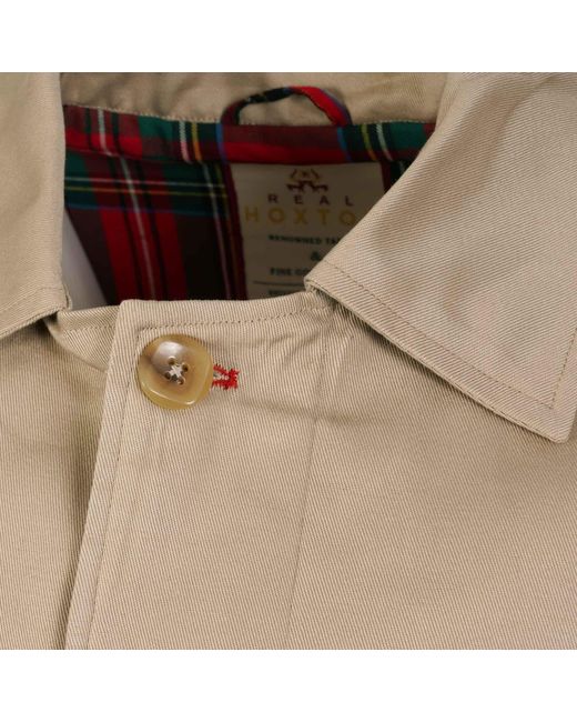 real hoxton Natural Mac Coat for men