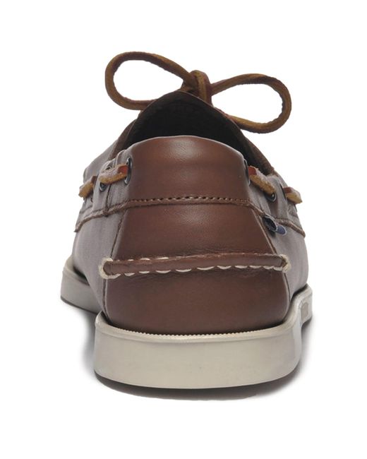 Sebago Brown Docksides Portland for men