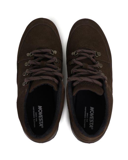 Novesta Brown Trampky Suede Trainer for men