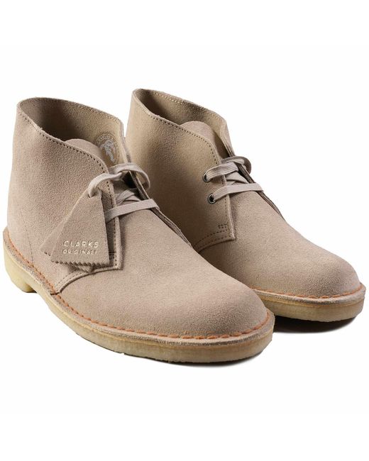 Clarks Gray Desert Boot for men