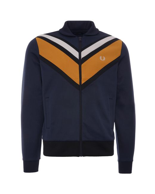 fred perry block track jacket