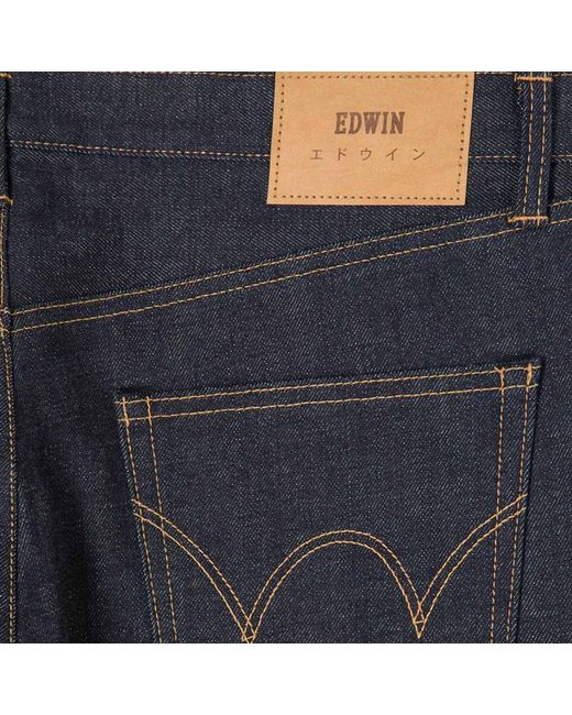 Edwin Blue Recycled Regular Tapered Jeans for men