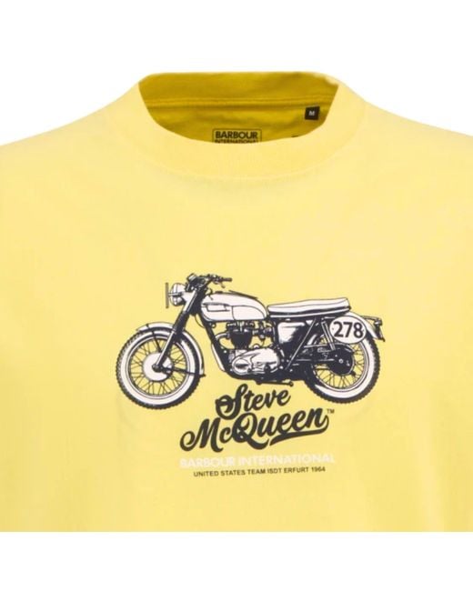 Barbour Yellow Cerney T-Shirt for men