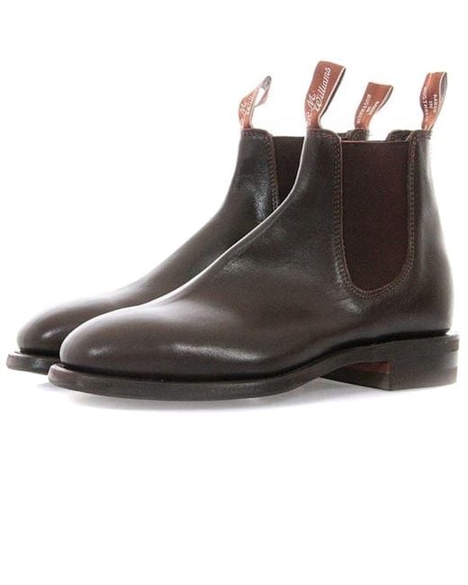 R.M.Williams Brown Comfort Craftsman Leather Boot for men