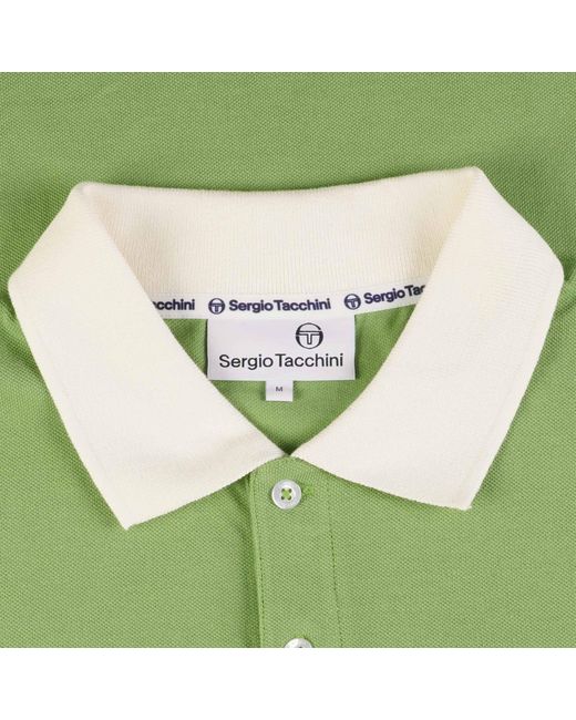 Sergio Tacchini Green Supermac Polo Shirt for men