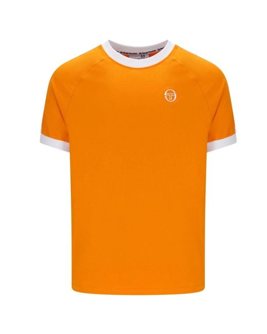 Sergio Tacchini Orange Pino Ringer T-Shirt for men