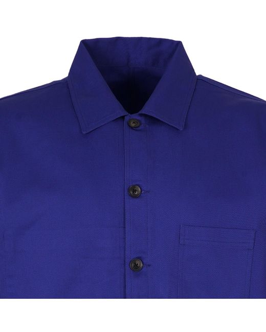 real hoxton Blue French Utility Jacket for men