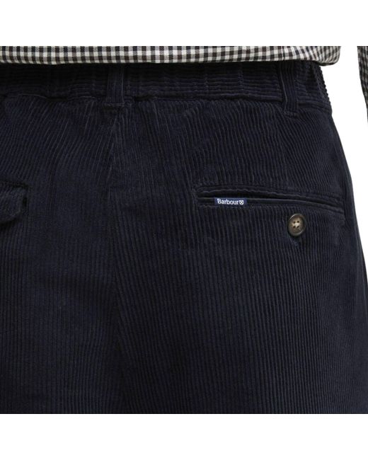Barbour Blue Stretch Cord Relaxed Fit Trouser for men