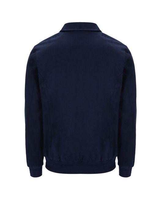 Fila Blue Francesco Suede Jacket for men