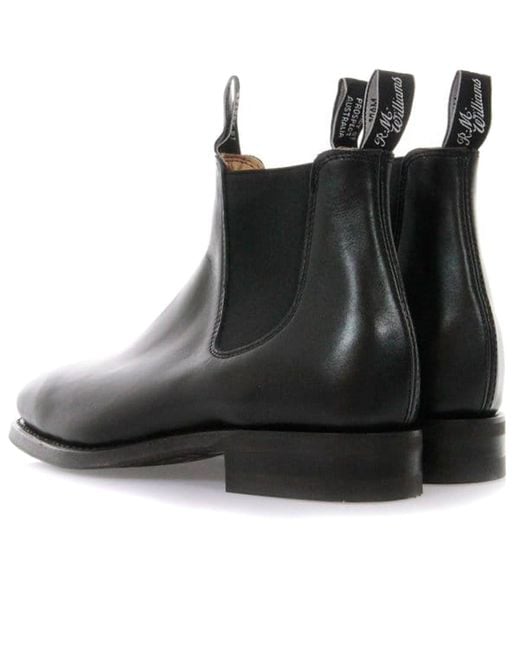 R.M.Williams Black Comfort Craftsman Leather Boot for men
