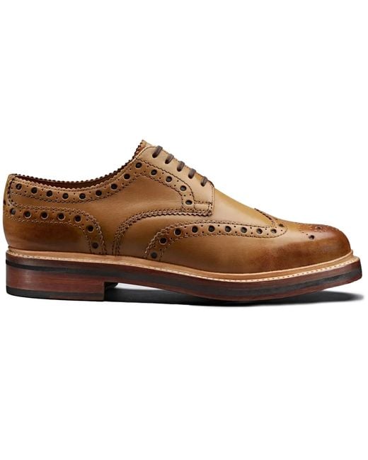 GRENSON Brown Archie Shoes for men