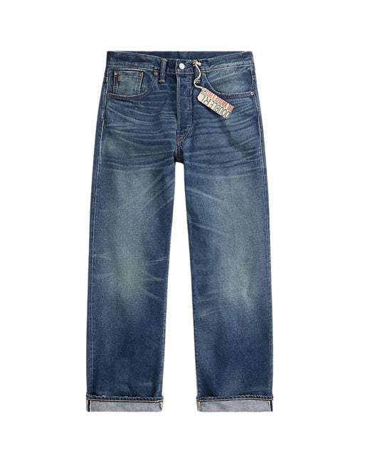 RRL Blue Vintage 5-Pocket Grandfalls Jean for men