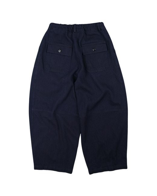 FRIZMWORKS Blue Sashiko Denim Balloon Pants for men