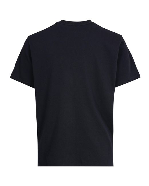 Rockport Archive Black Highland Front Logo Washed Crew Neck T-Shirt for men