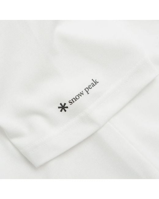 Snow Peak White Pocket T-Shirt for men