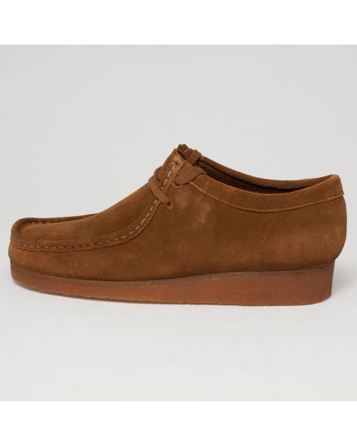 clarks cola wallabee