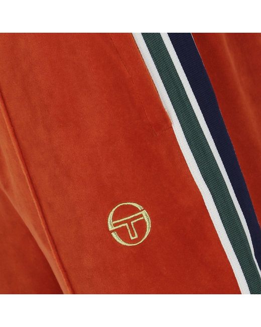Sergio Tacchini Red Monte Velour Shorts for men