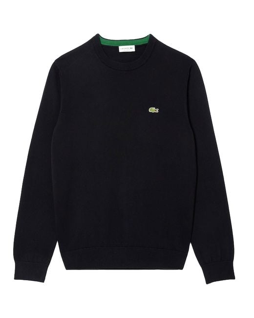 Lacoste Blue Monochrome Crew Neck Sweater for men