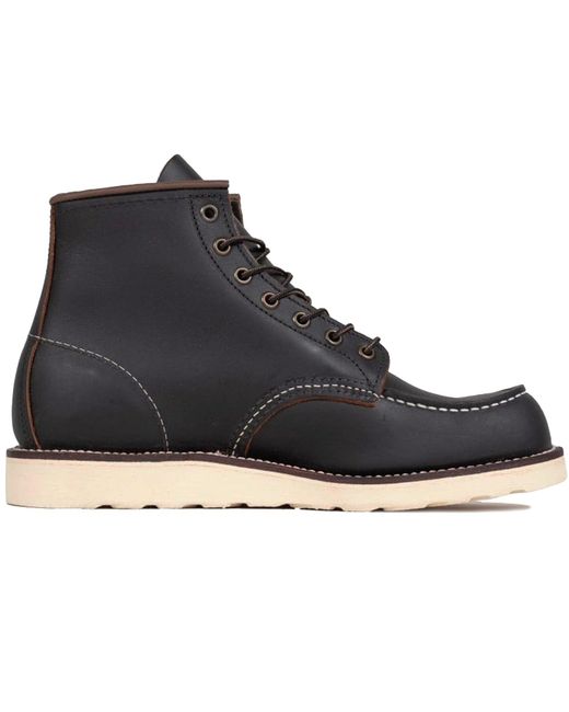 Red Wing Black 6" Moc Boots for men
