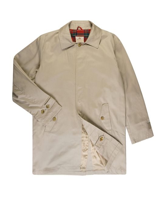 real hoxton Natural Mac Coat for men