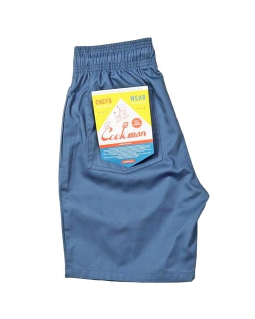 Cookman Blue Chef Shorts for men