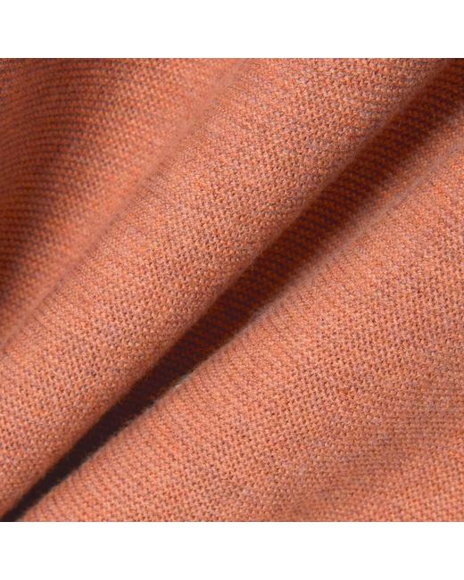Lacoste Orange Knitted Polo Shirt for men
